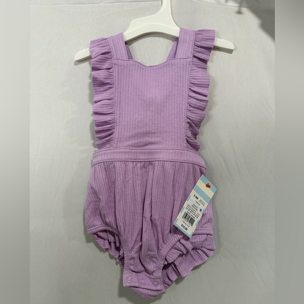 Cat & Jack Purple Ruffle Bodysuit